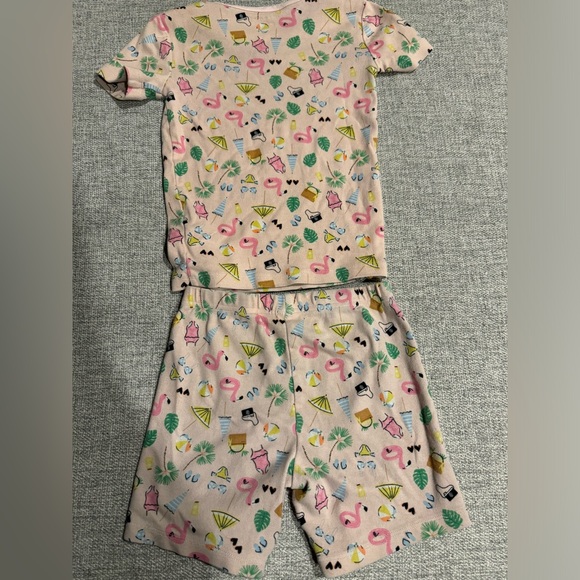 ☆3/$15-Janie and Jack Girls Pink Summer Print Pajama Set Size 8 - Picture 3 of 6